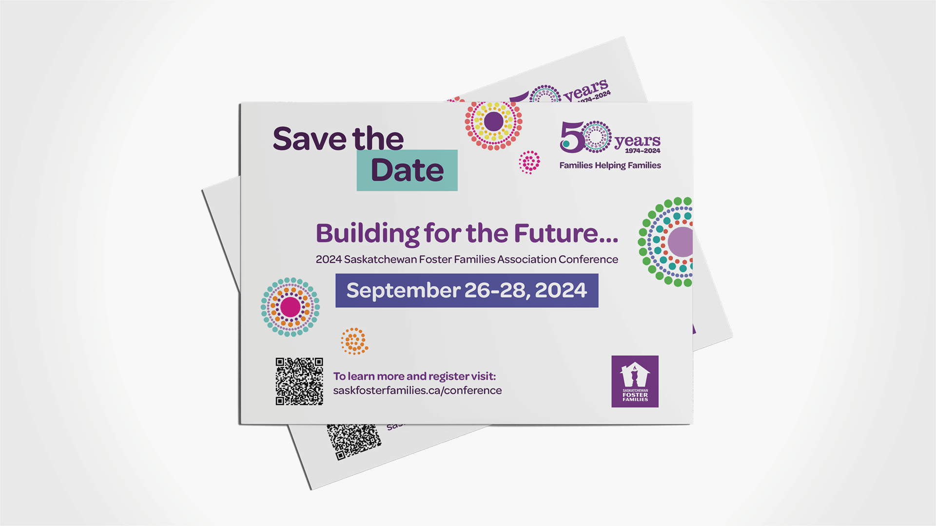 Saskatchewan Foster Families Association, Design, Honouring 50 Years of Foster Families, Portfolio Image, 