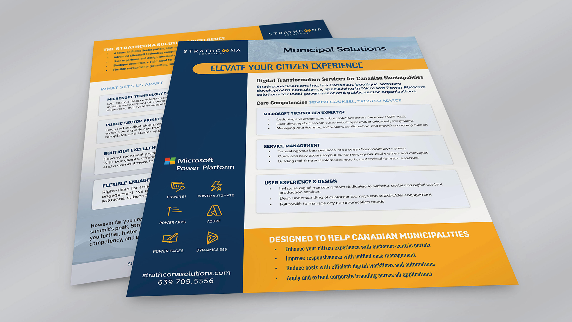 Strathcona Solutions Inc., Design, Elevated Perspective, Portfolio Image, Solution Flysheet