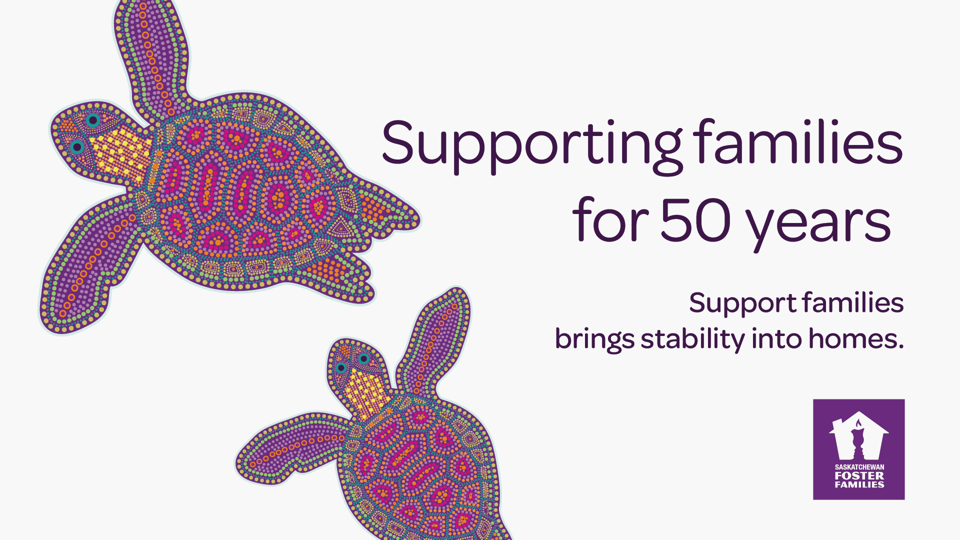 Saskatchewan Foster Families Association, Design, 50th Anniversary Brand Assets, Portfolio Image, 