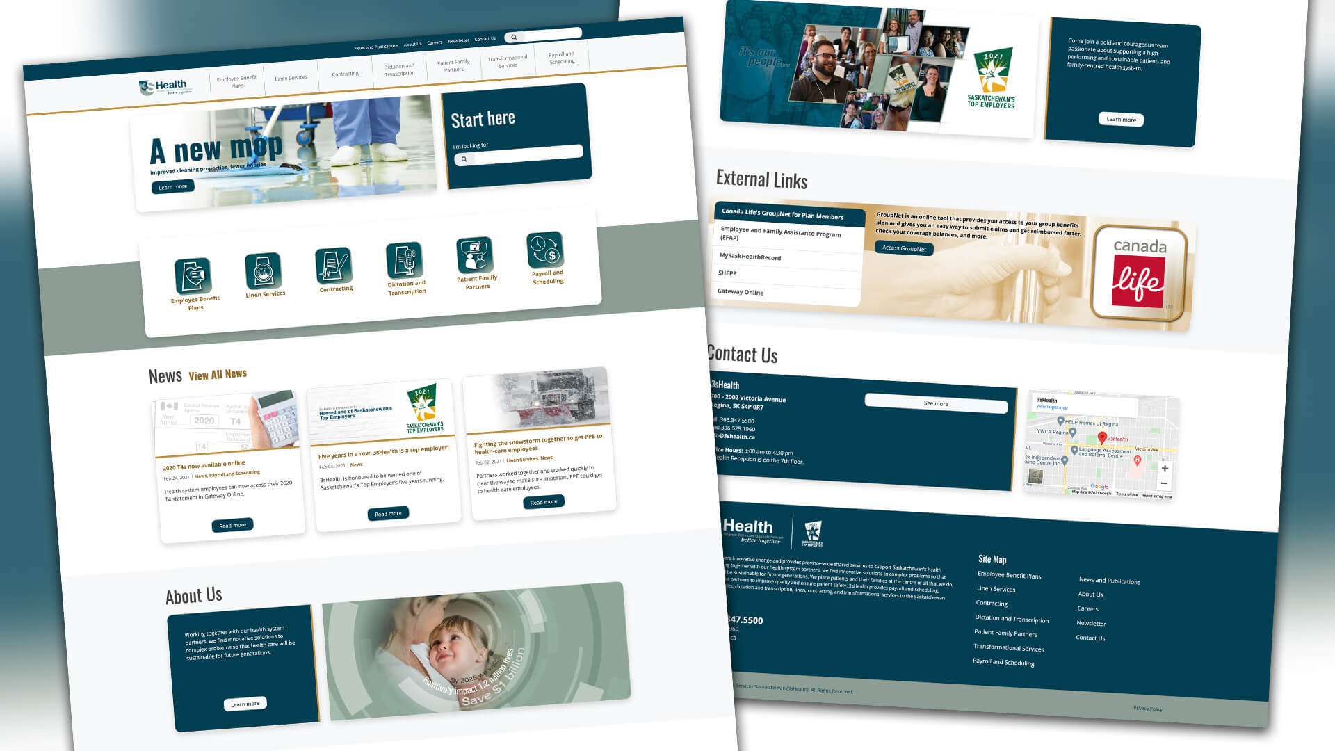 3sHealth, Website, Built to Serve, Portfolio Image