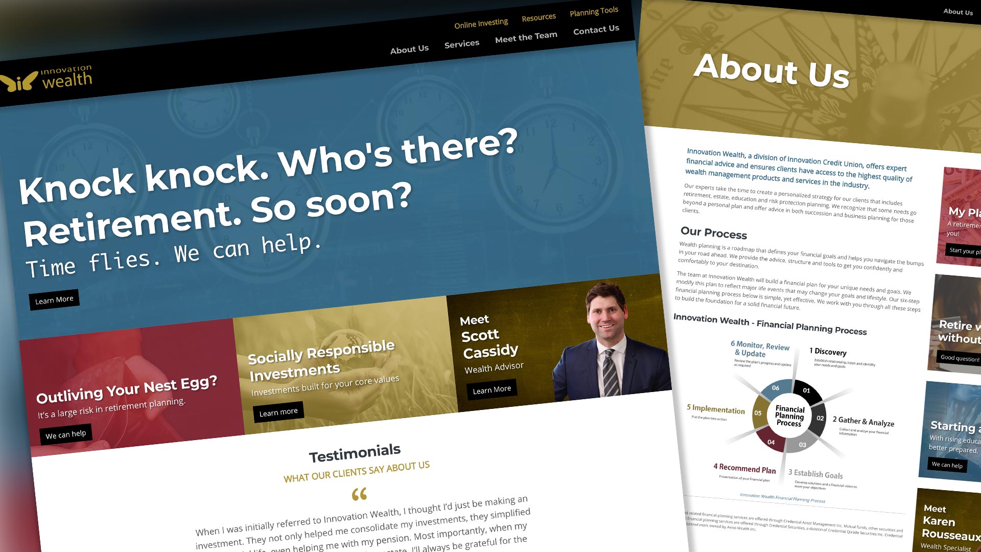 Innovation Wealth, Website, Innovation Wealth Website (2019), Portfolio Image