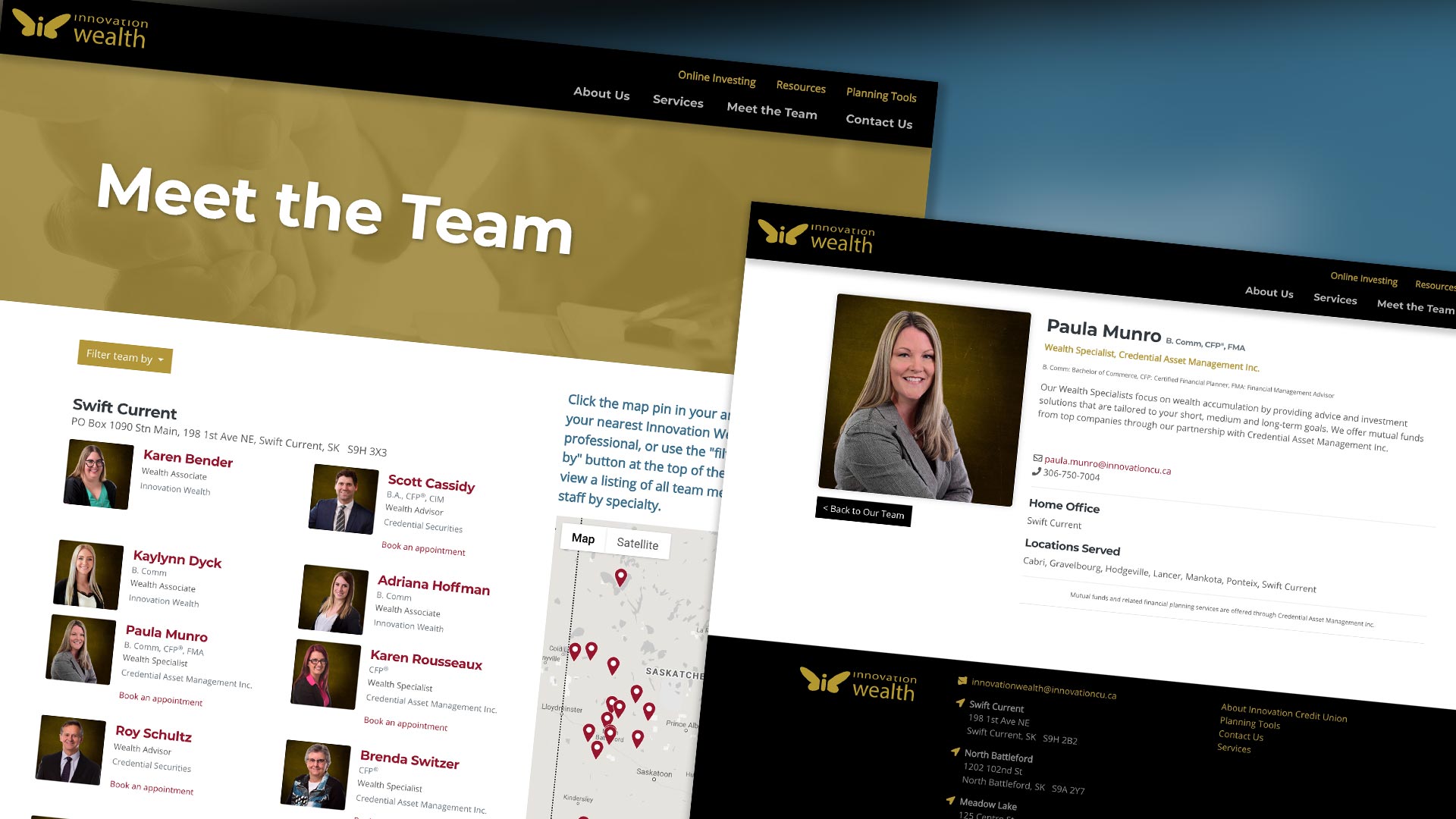 Innovation Wealth, Website, Innovation Wealth Website (2019), Portfolio Image, Innovation Wealth Team