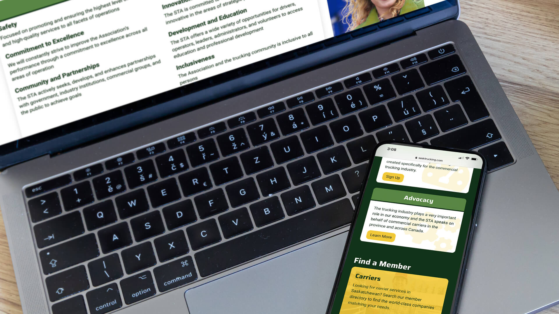 Saskatchewan Trucking Association, Website, A Platform Built to Haul, Portfolio Image, Advocacy