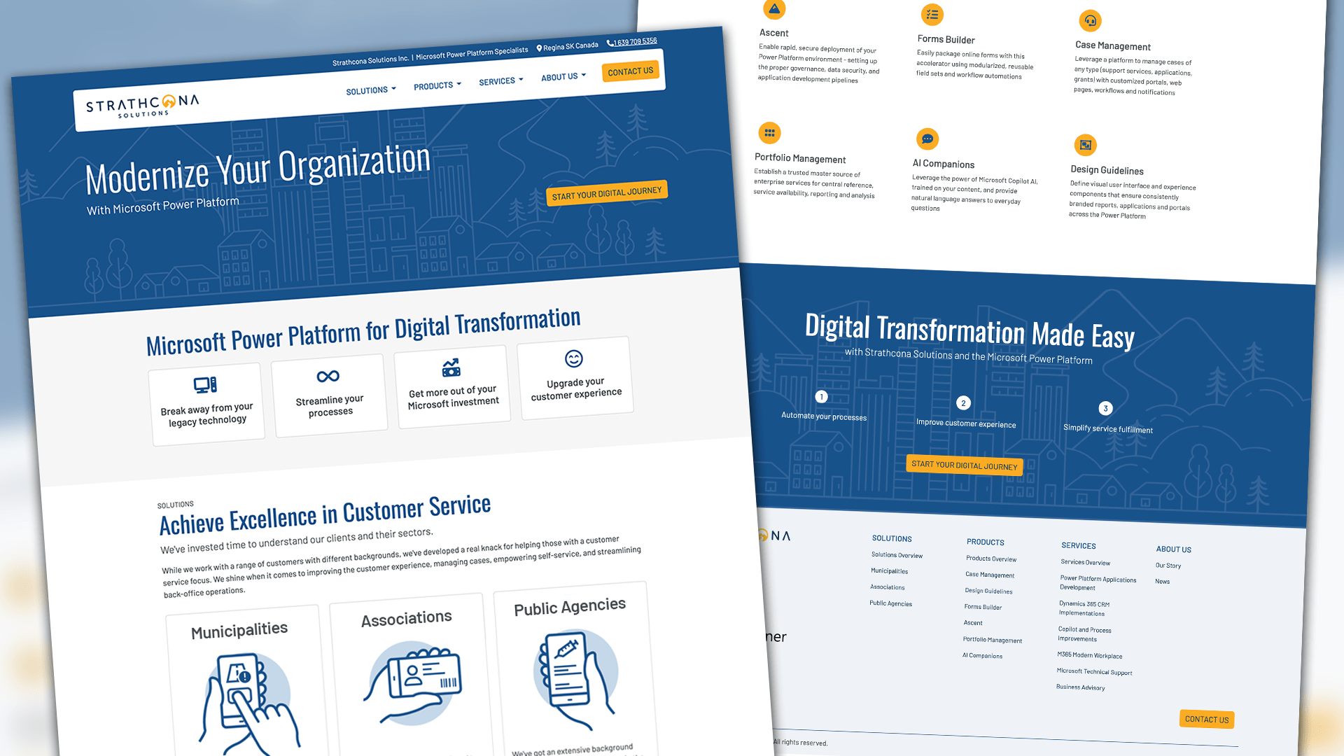 Strathcona Solutions Inc., Website, Code Credibility: Website Redesign, Portfolio Image, 