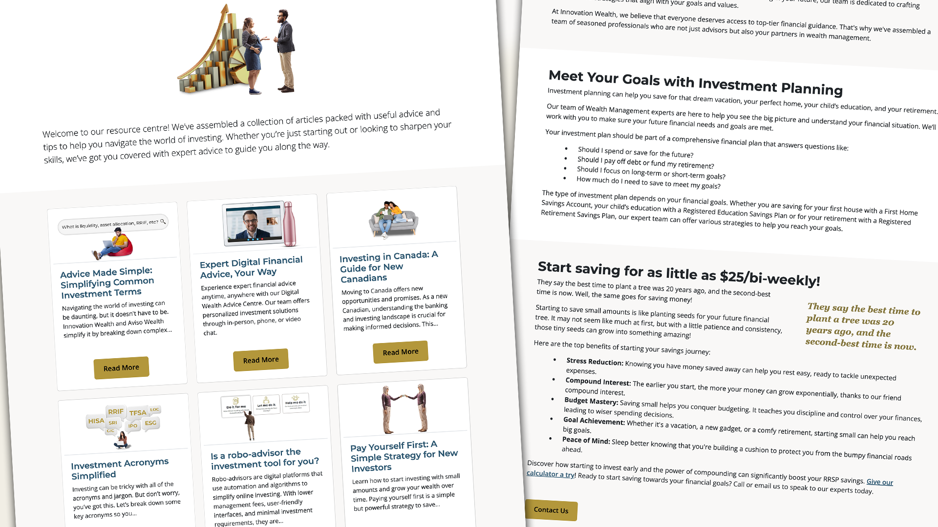 Innovation Wealth, Website, Banking on Flexibility, Portfolio Image, 