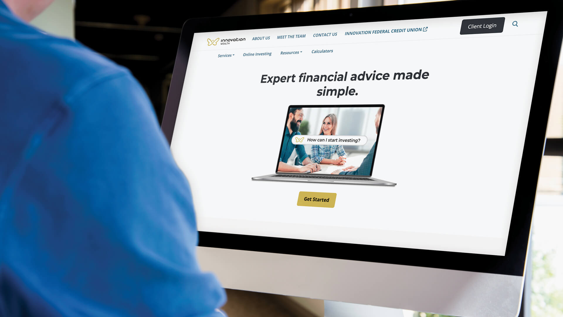 Innovation Wealth, Website, Banking on Flexibility, Portfolio Image